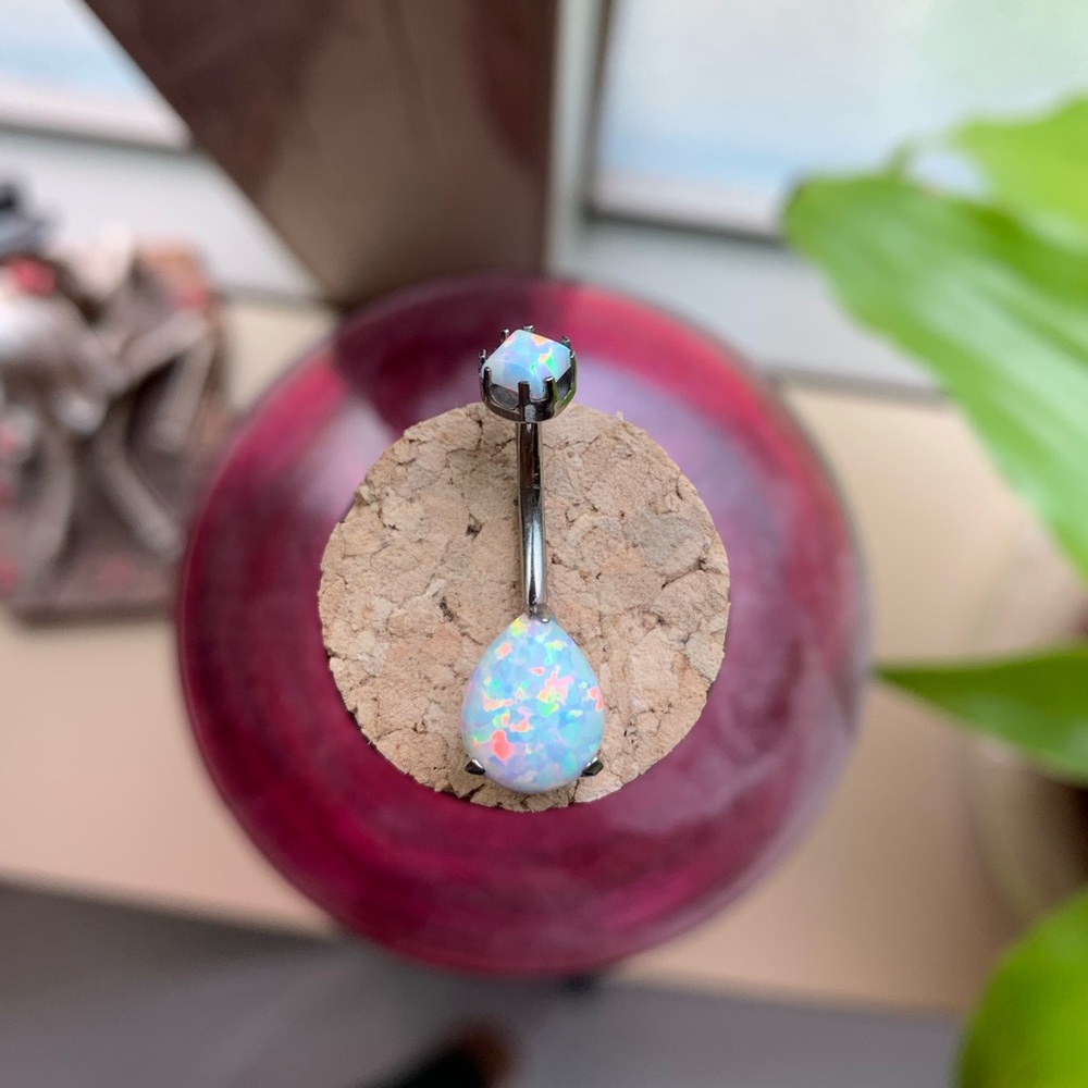 Invictus Opal Belly Button Ring